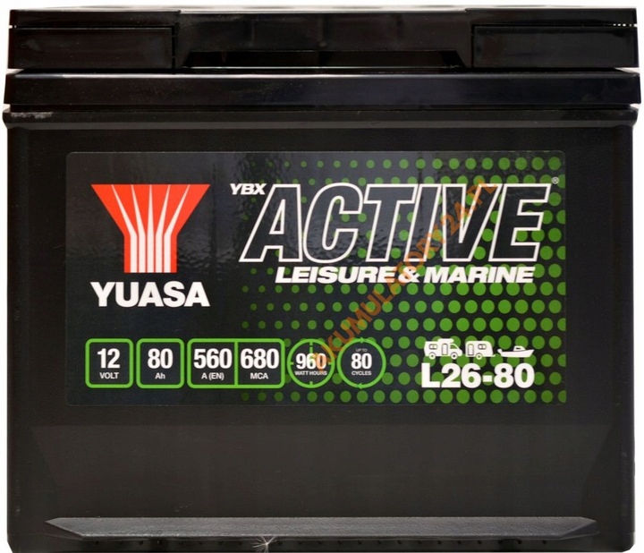 Акумулятор Yuasa LEISURE L26-80 L + RV MARINE