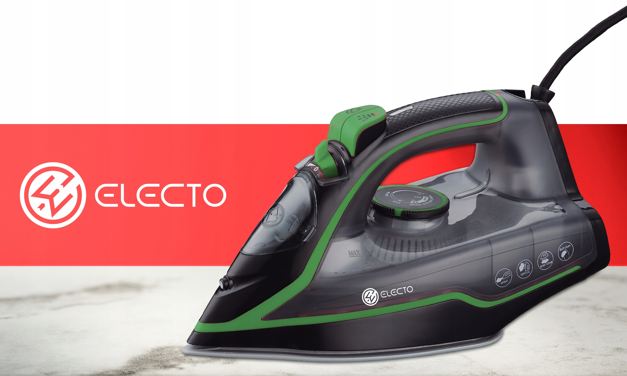 MOCNE ŻELAZKO PAROWE CERAMICZNE STRAŻAK 3000W 10w1 INNOWACJA ANTI-DRIP EAN (GTIN) 5905454106665