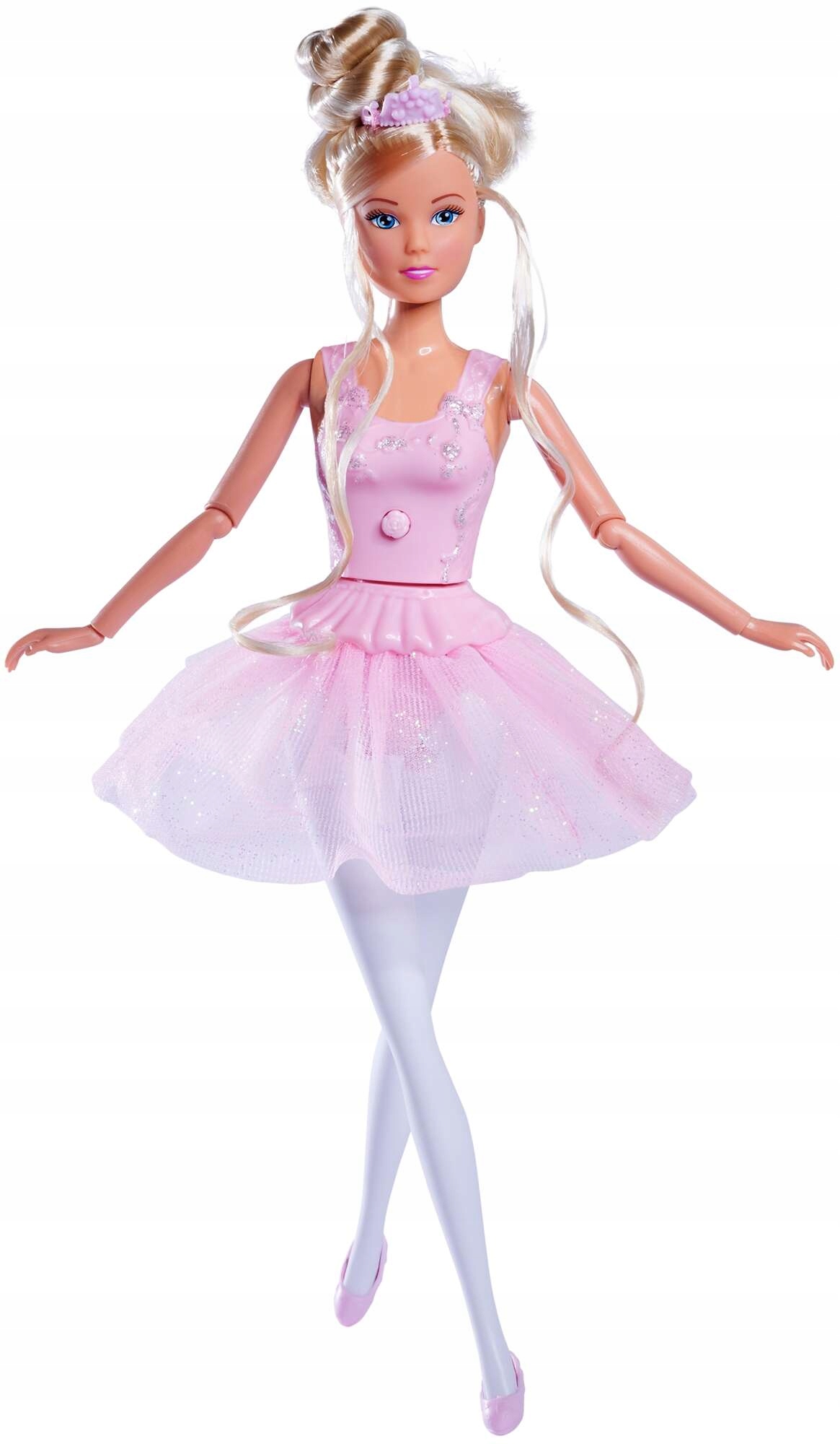 Lalka Simba Steffi tańcząca baletnica w białej sukni z królikiem Kod producenta 105733603