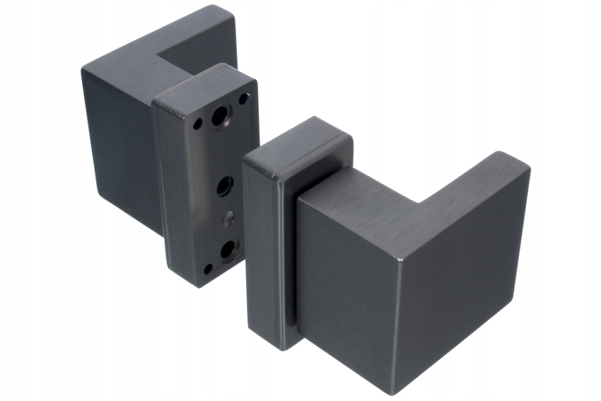 Záchyt Dveřní úchyt Dublin na krátkém štítku Nerezový Inox F6