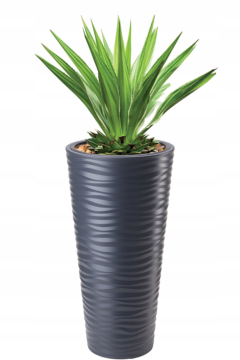 

Donica całoroczna+wkład Sahara Slim30 antracyt h56