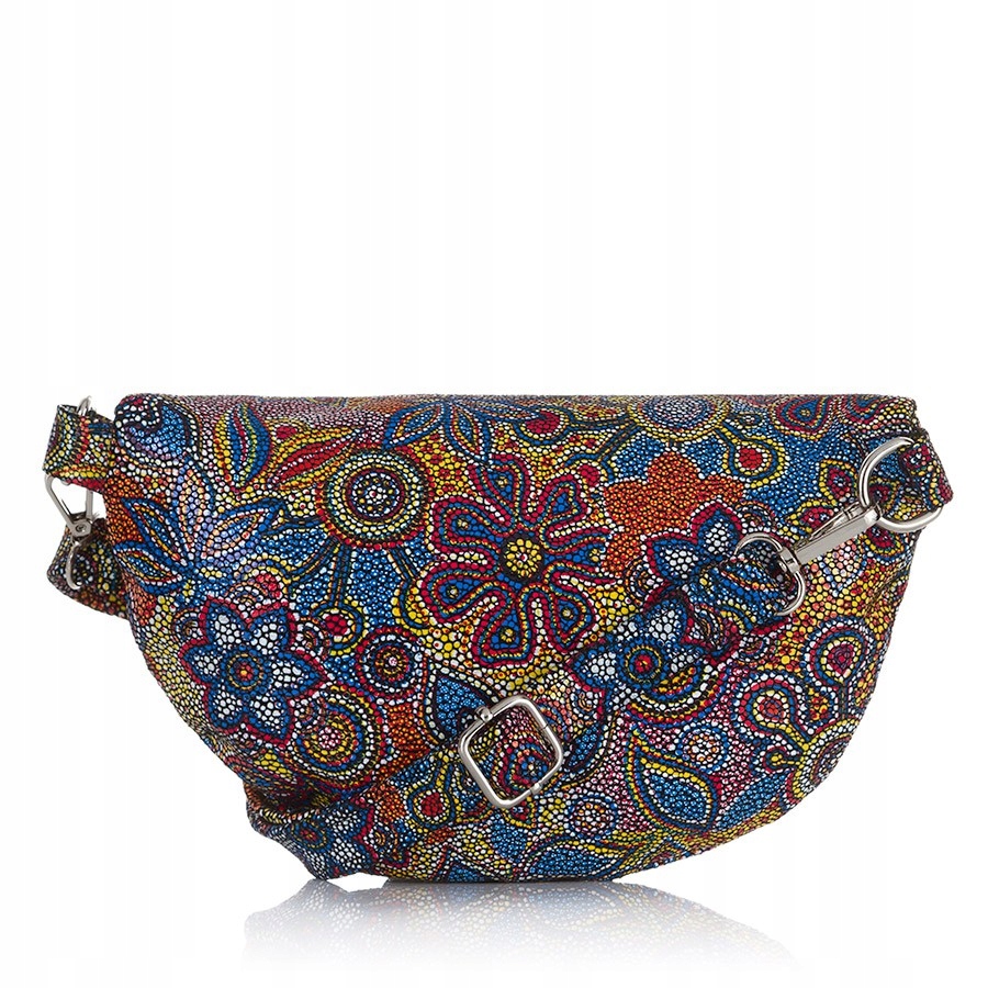 STYLOWA SASZETKA NERKA DAMSKA MODNY DESIGN SKÓRA Liczba kieszeni 1