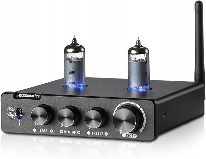 Aiyima T2 – Lampový Bluetooth 5.0 Hi-Fi predzosilňovač
