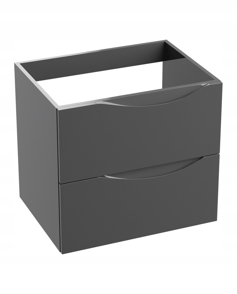 Szafka czarna do łazienki pod umywalkę blat Lavita Kolorado 60 Black Mat