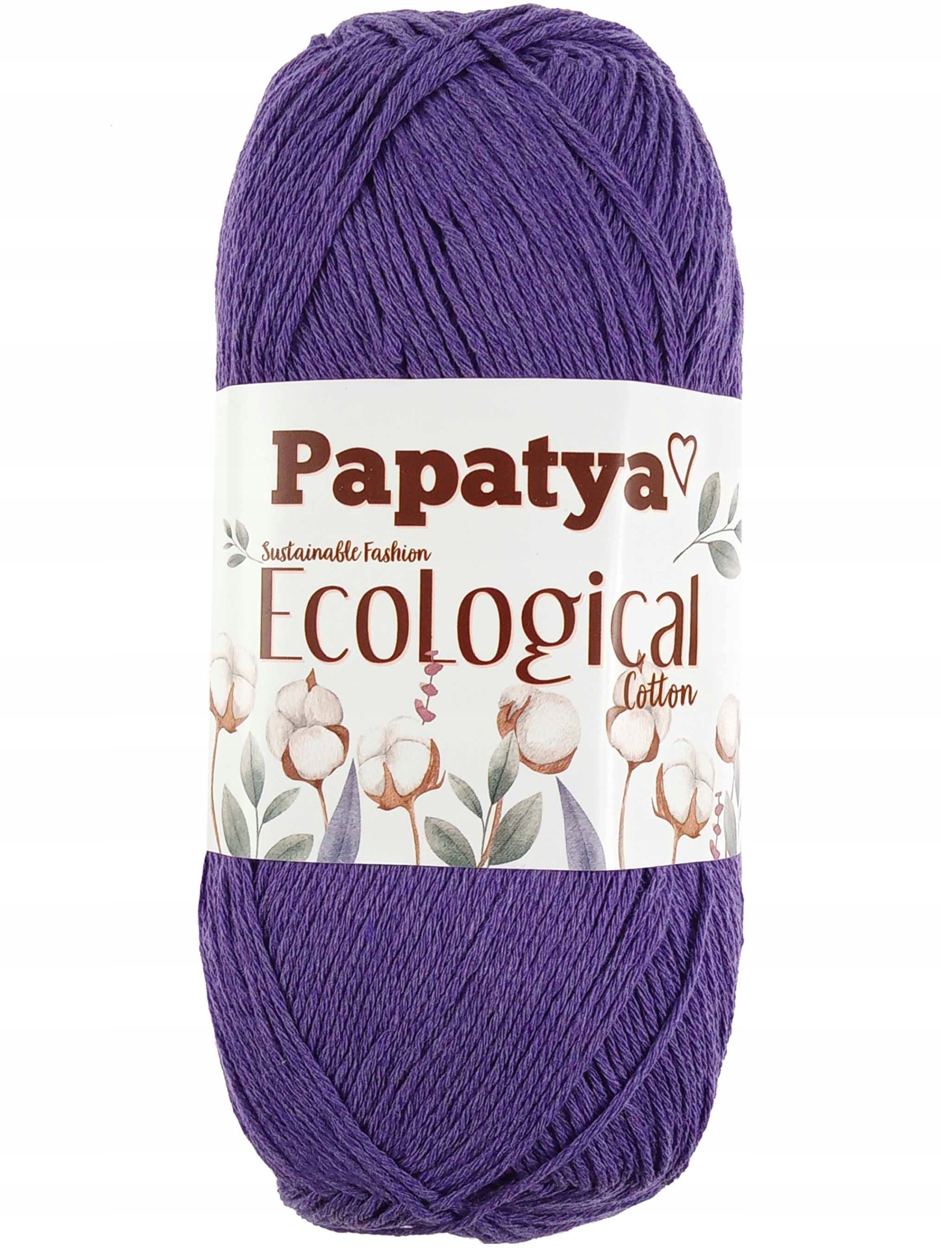 Włóczka Papatya Ecological 504 fioletowy