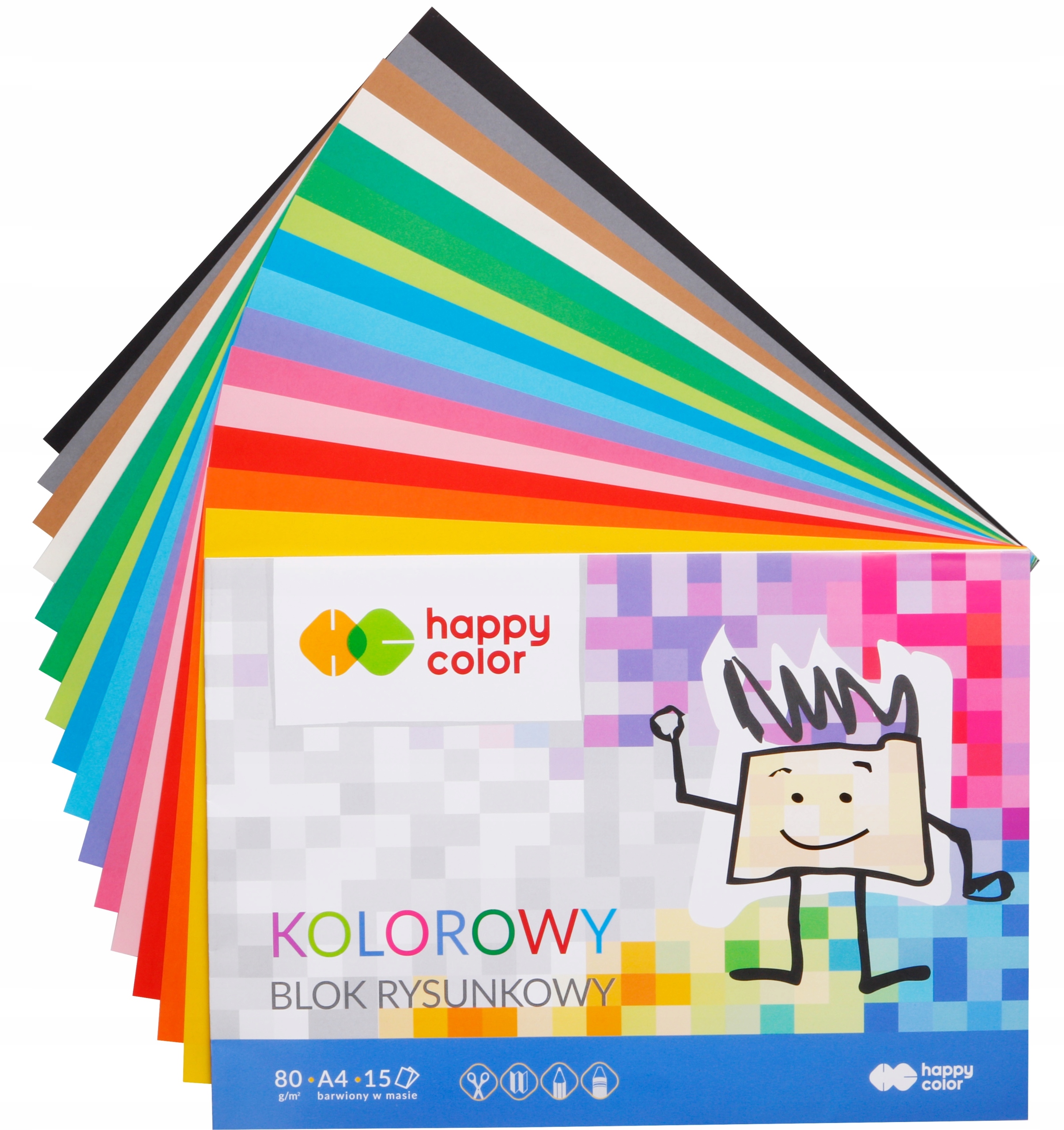 

Happy Color Blok rysunkowy A4 kolorowy