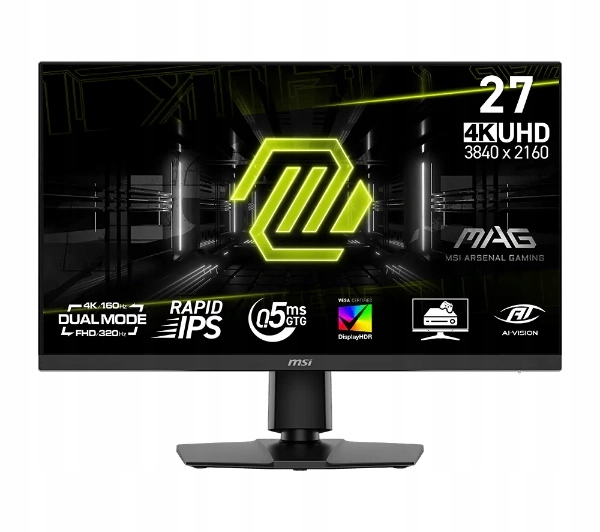 Monitor gamingowy 4K Msi Mag 272URDF E16 27'' Rapid Ips 160Hz/320Hz 0,5ms