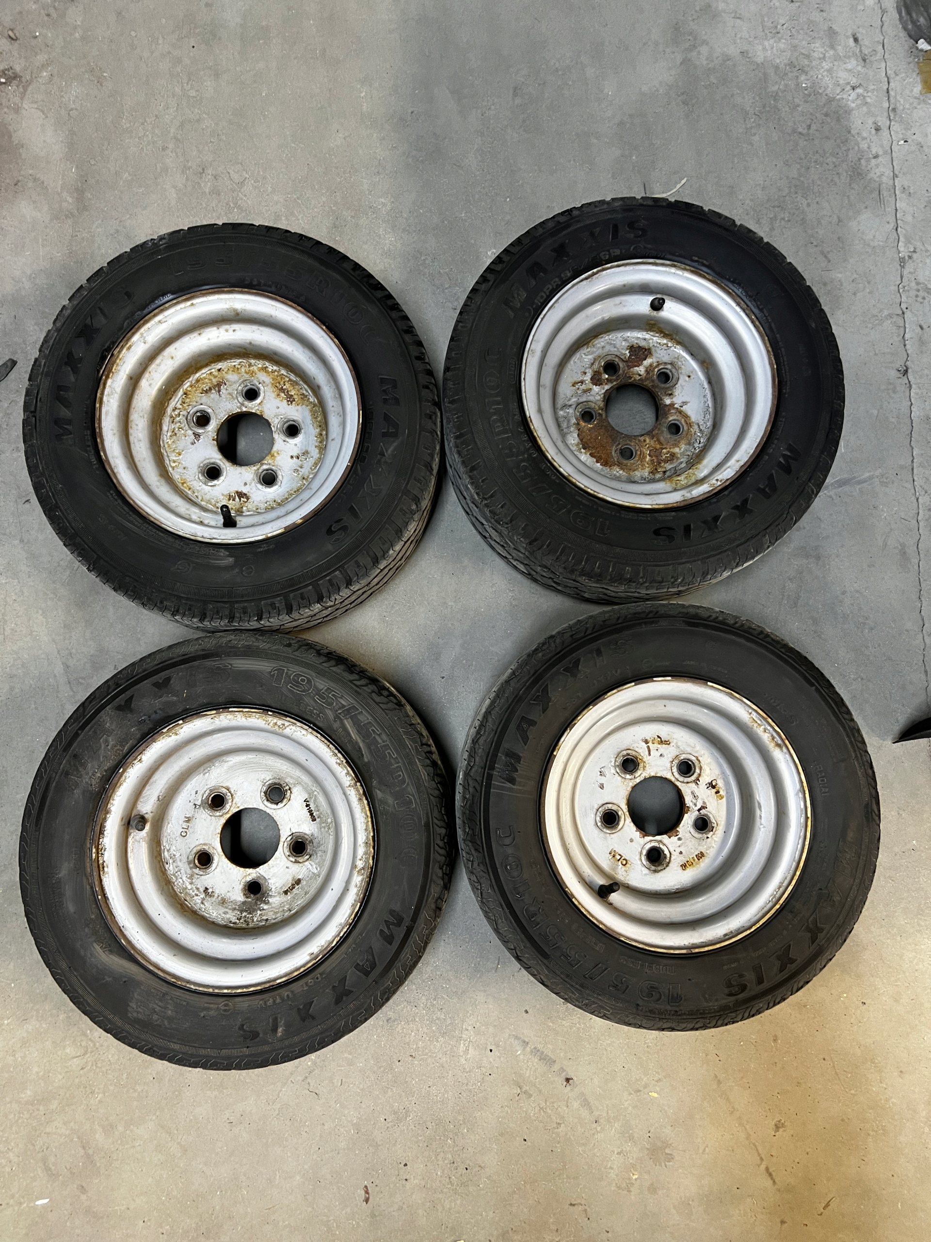 KOŁA FELGI DO PRZYCZEPY OPONY LETNIE 195/55 R10C