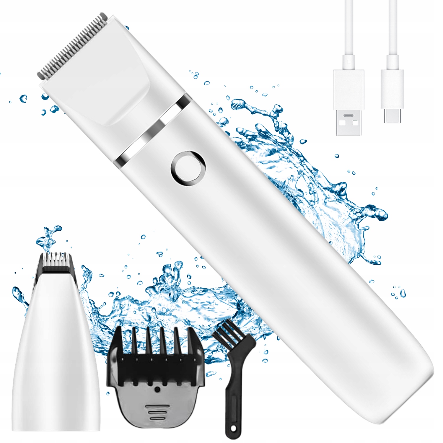 Levně Elektrický Strojek Na Vlasy Zastřihovač Nízký Zvuk Pro Tlapky Psa A Kočky Usb