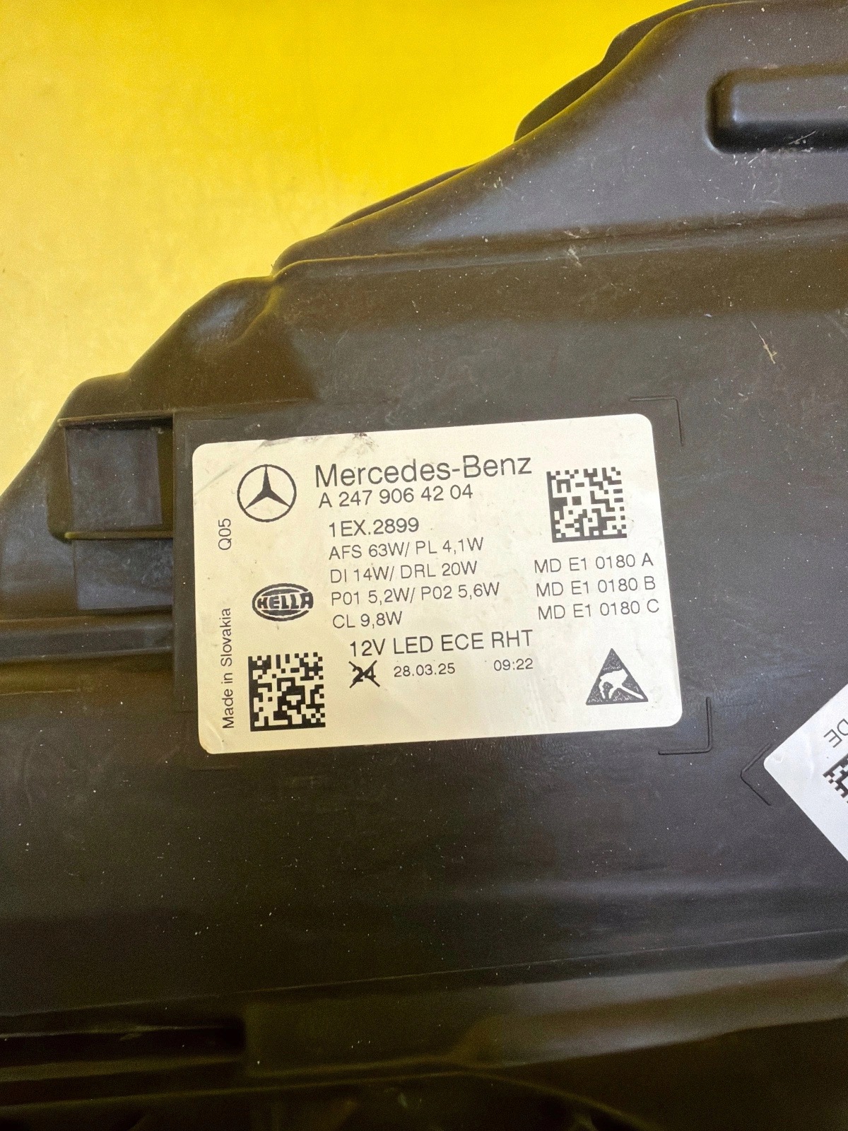 light right Mercedes GLA W247 Full Led A2479064204