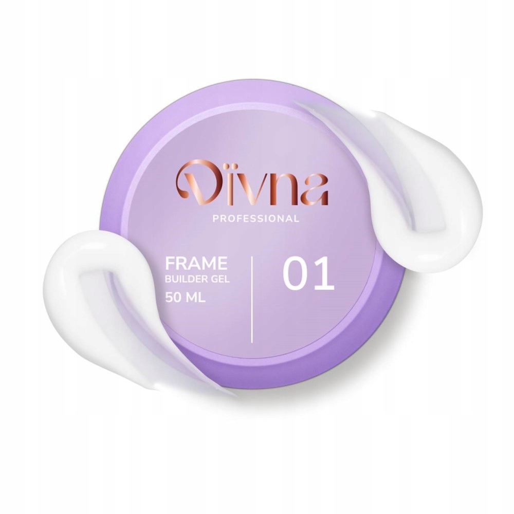 Divna Frame Builder Gel 01 50 ml stavební gel na nehty, barevný