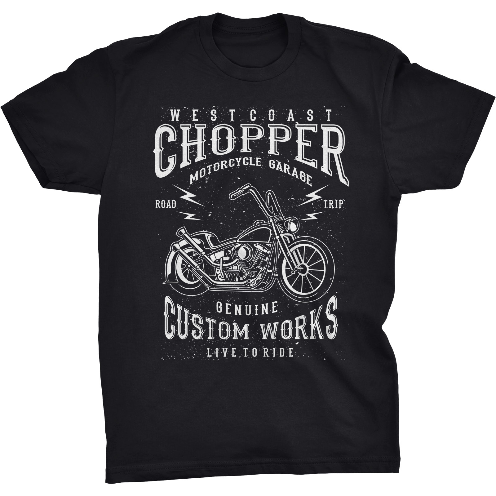 

West Coast Chopper Koszulka Dla Motocyklisty Retro