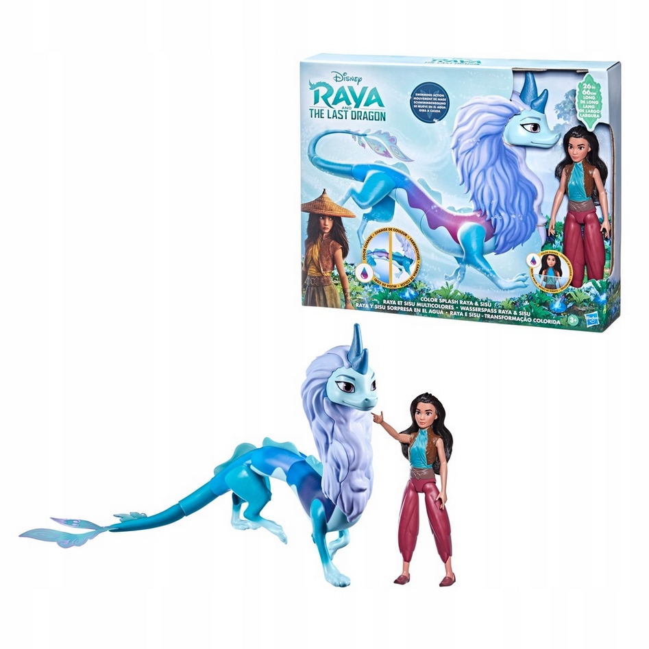 Disney Princess Lalka Raya I Ostatni Smok Zmienia Kolor F2941
