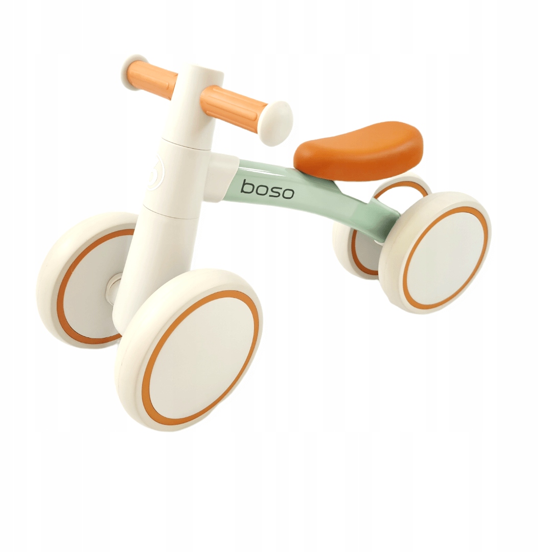 Rowerek biegowy na roczek jeździk pchacz Premium Mila szary zielony