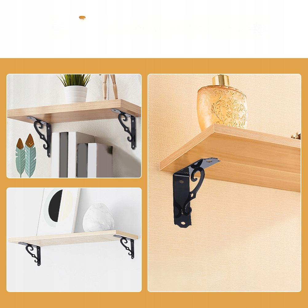 6 SZT. WSPORNIK PÓŁKI DO DOMU WSPORNIK PÓŁKI KĄTOWY Marka bez marki