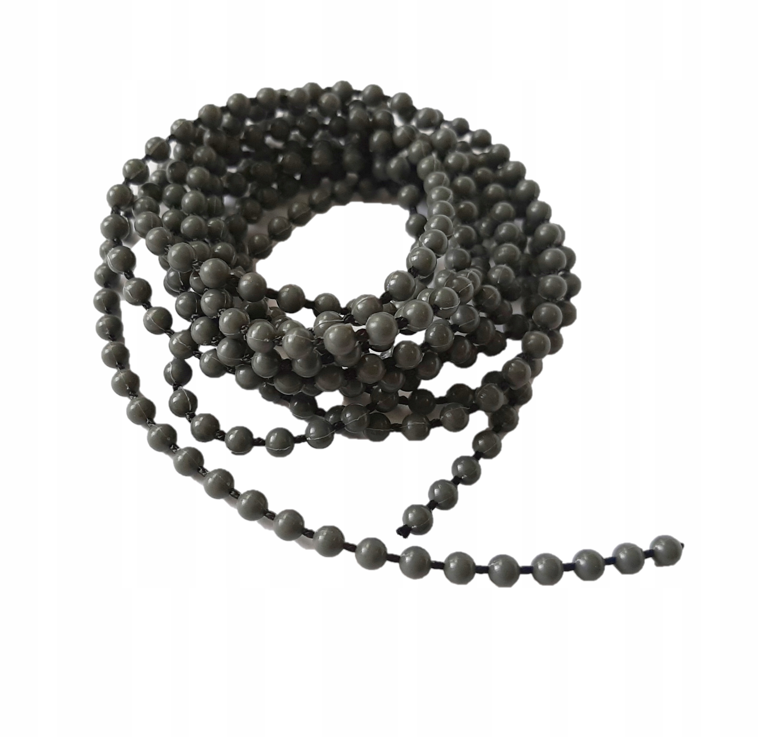 

Kulkowy łańcuszek do rolet koralik 4,4mm 10m szary