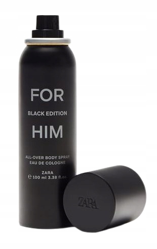 z408b ZARA FOR HIM BLACK 100ml ALL OVER SPRAY