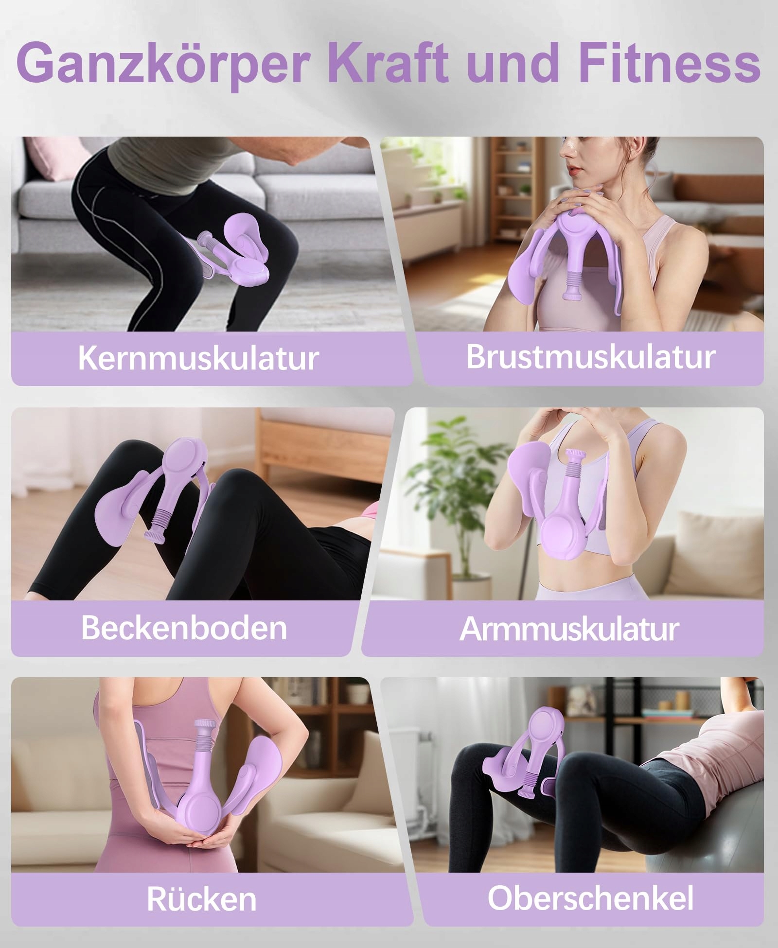 FITNESSGURU Trener Uda i Pośladków z Taśmą Oporową dla Kobiet i Mężczyzn — miniatura 6
