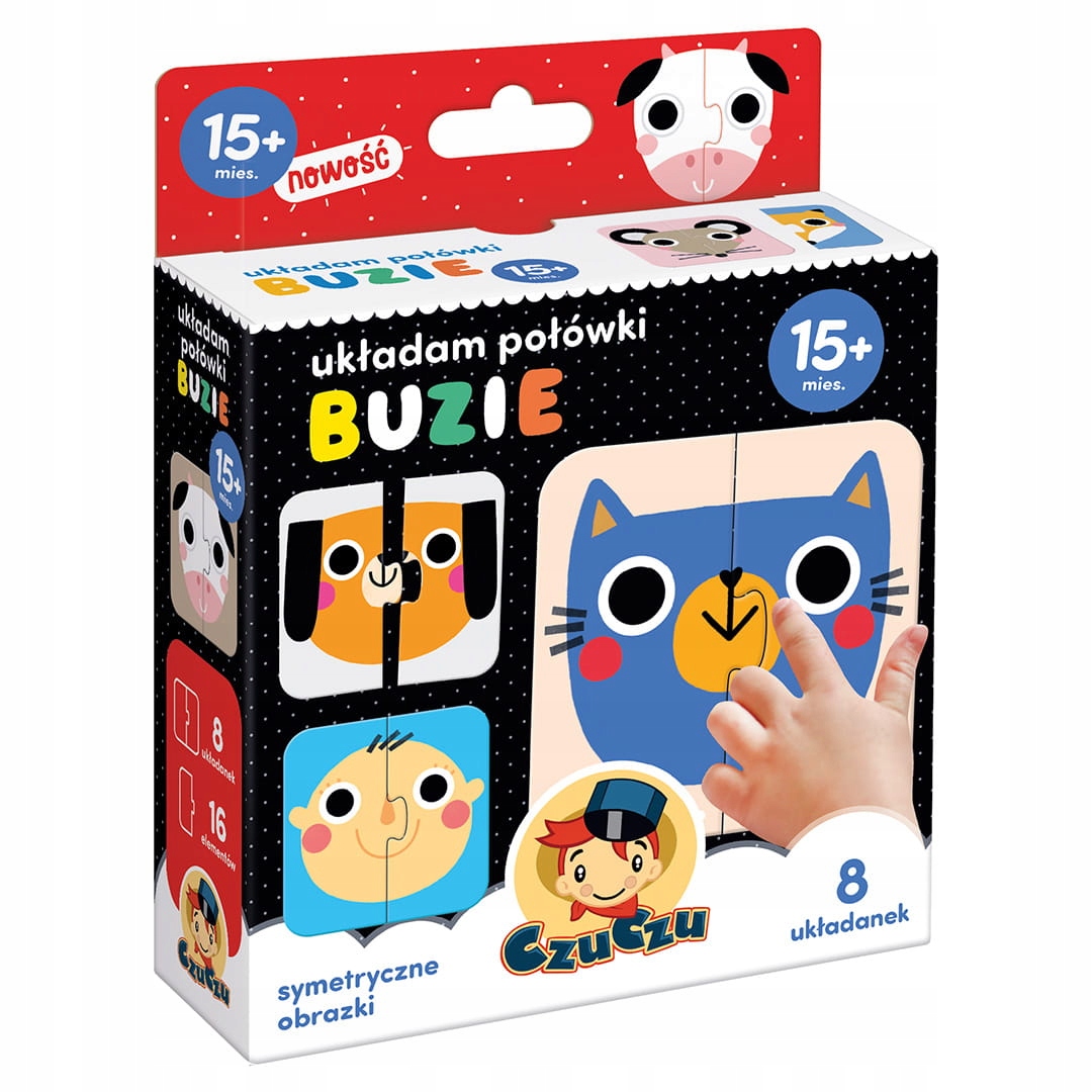 

Czuczu Układam Połówki Buzie 15m+ Pierwsze Puzzle