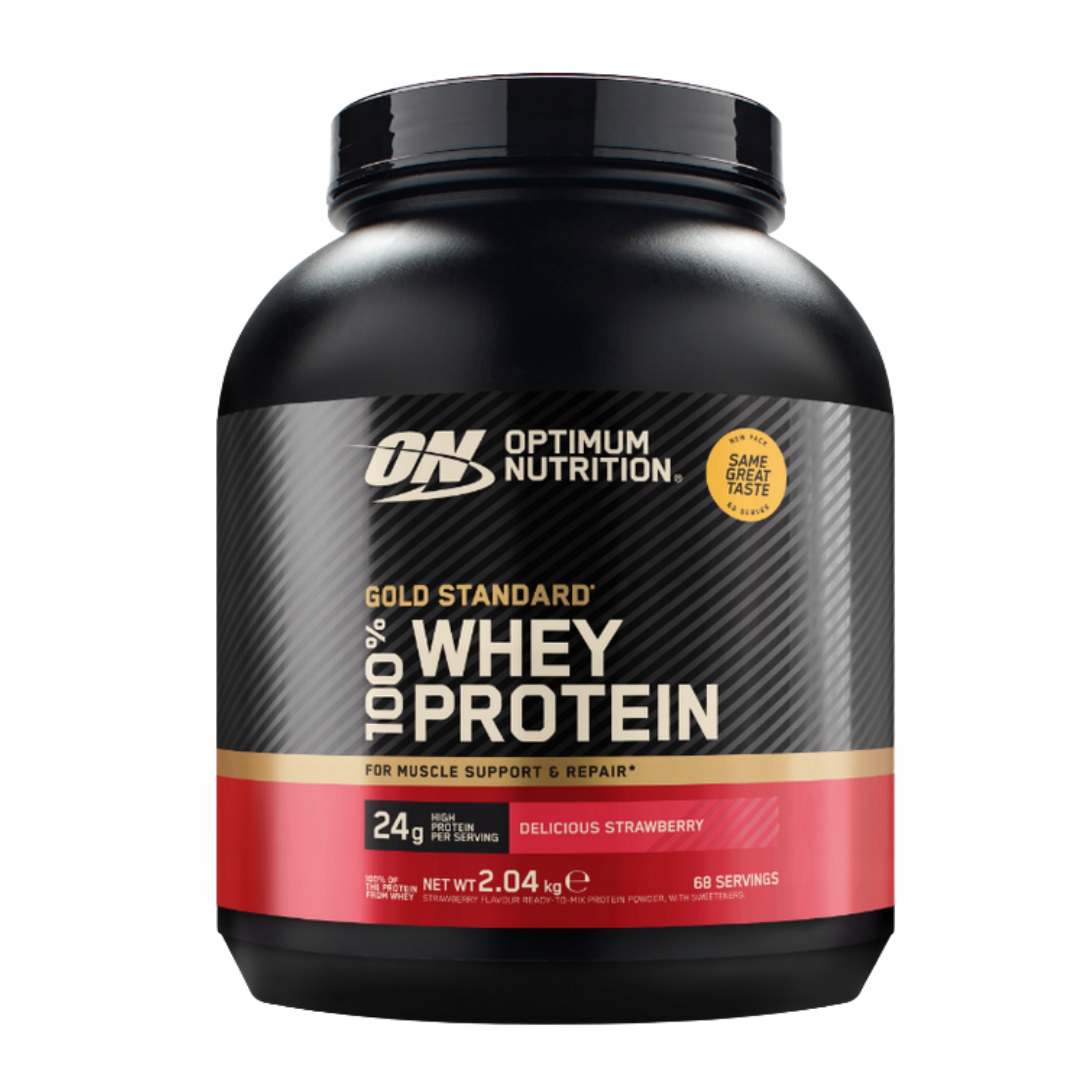 Bílkoviny Optimum Nutrition Gold Standard Whey 2040g Jahoda Wpc Wpi 68 porcí