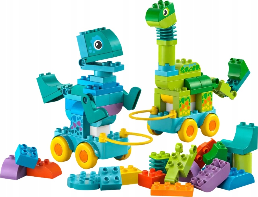 stavebnice Lego Duplo 3v1 Dinosauři na kolečkách 108 dílků 10451
