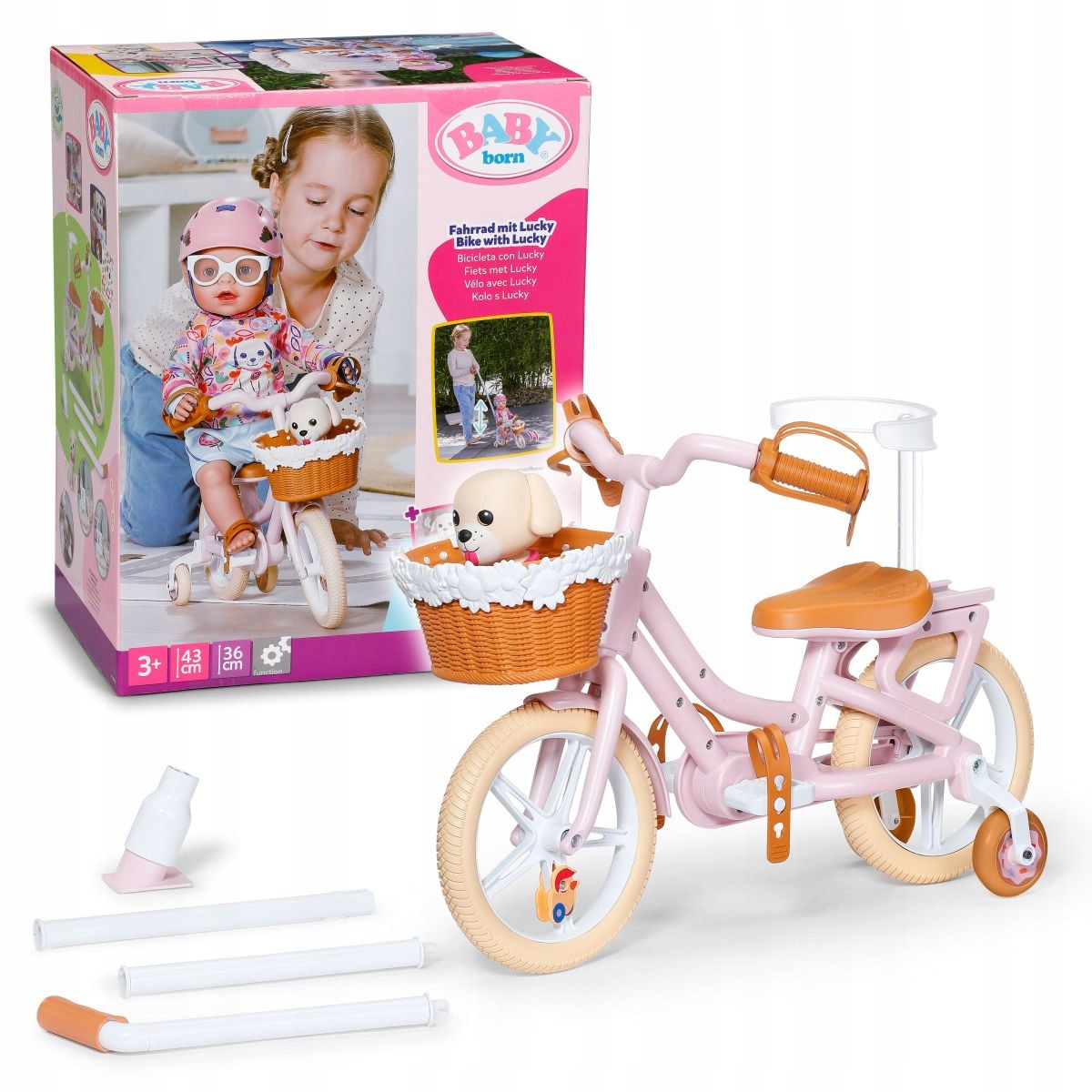 BABY born Rowerek z pieskiem