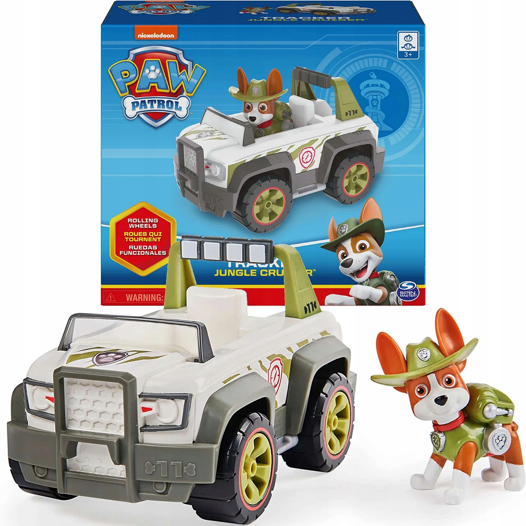 

Psi Patrol Tracker Figurka I Pojazd Terenowy Jeep