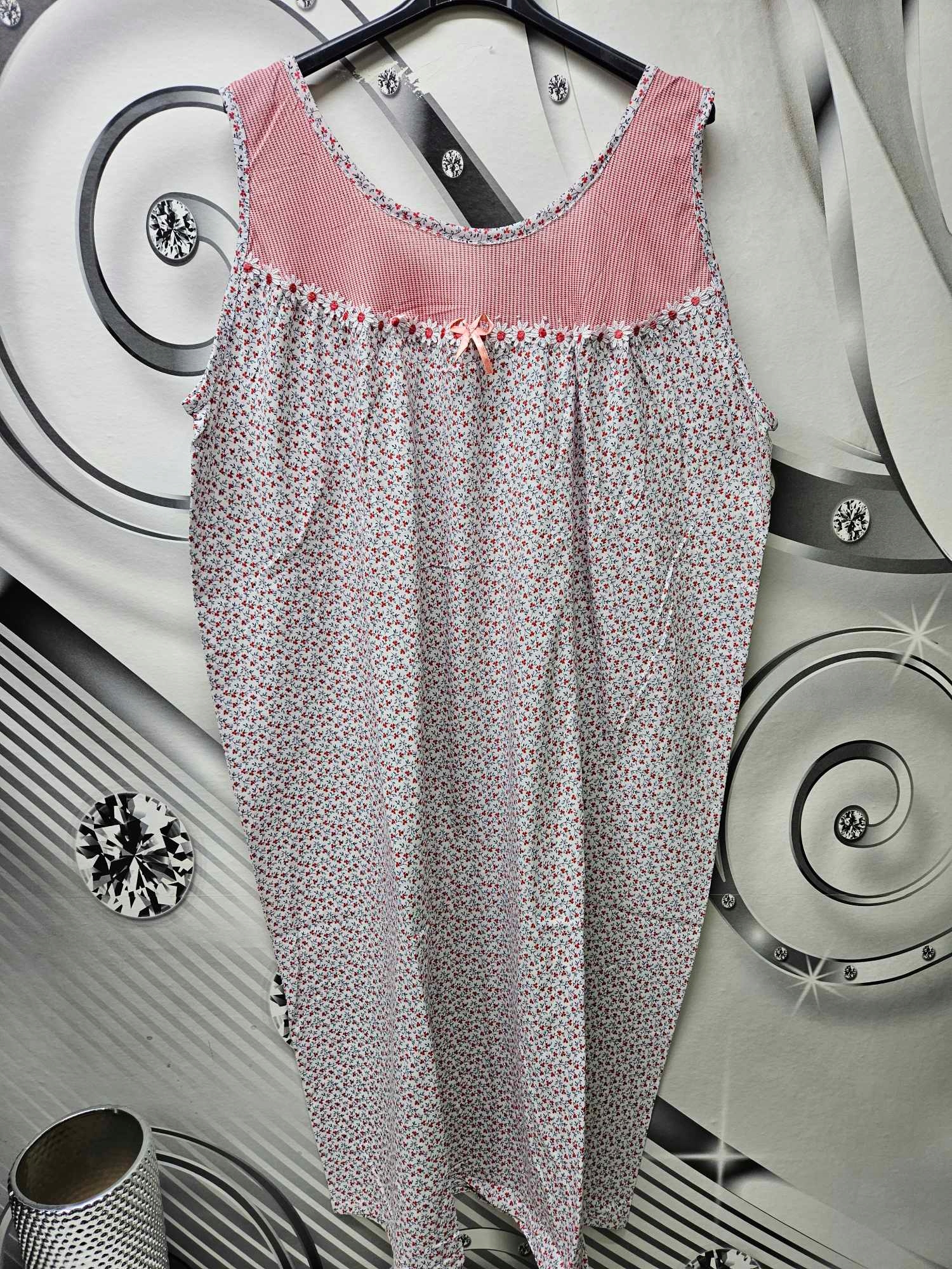 Koszula nocna urocza na ramiączkach szerokich bawełna 7xl 54 56 58 Marka bez marki