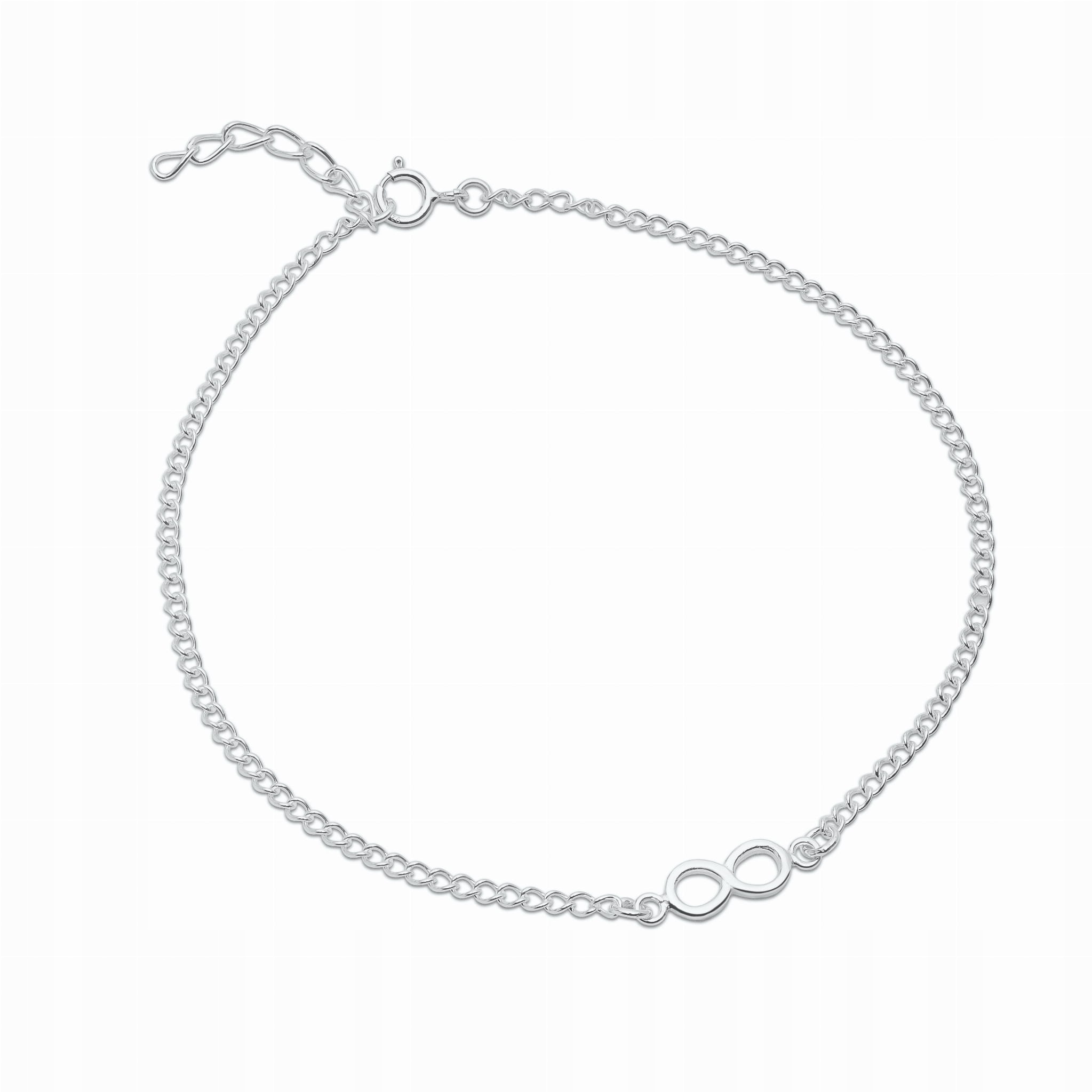 

Bransoletka Na Nogę Nieskończoność Srebro 925