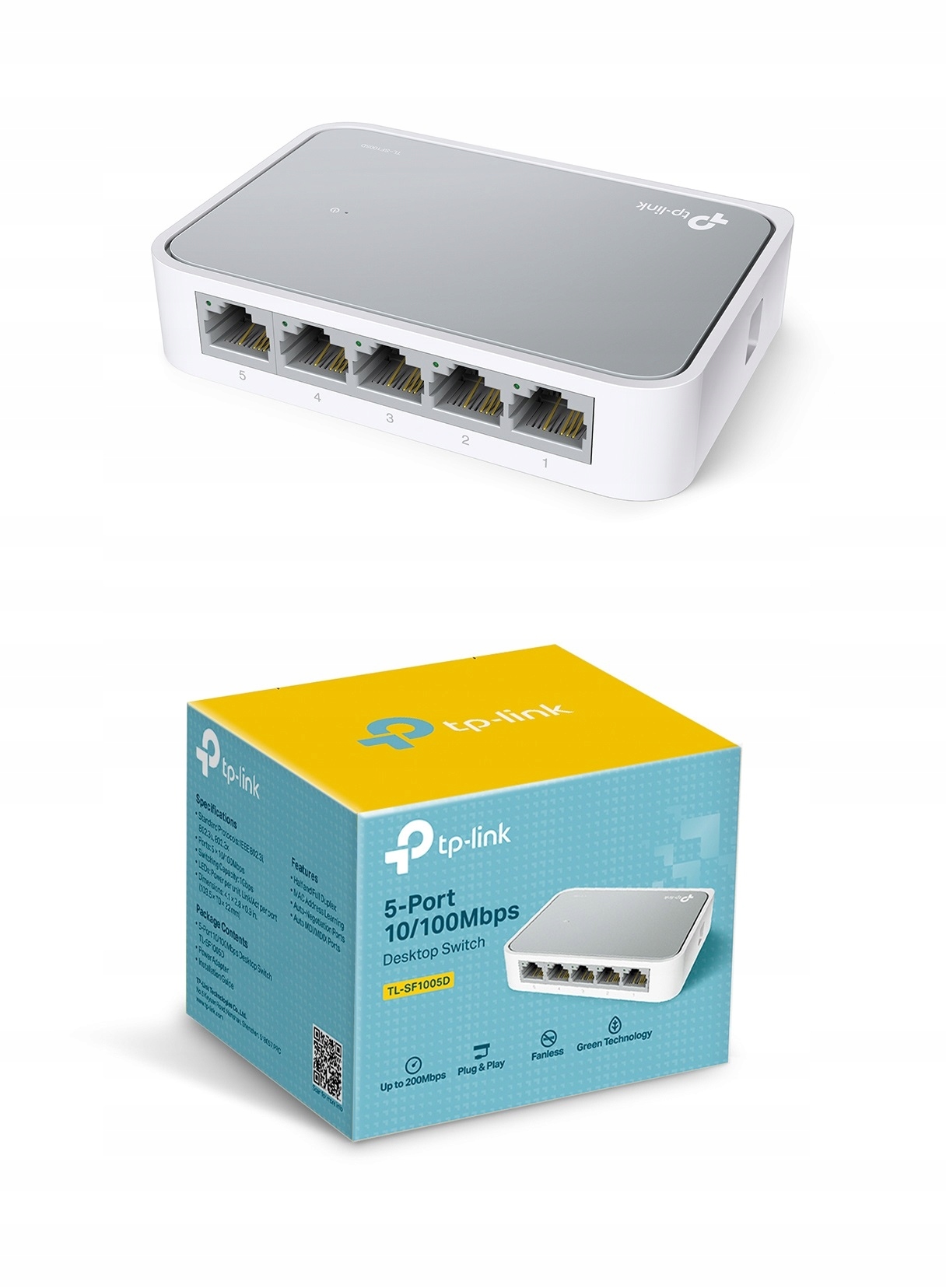 

Switchtp-link TL-SF1005D rozgałęźnik 5x Lan RJ-45
