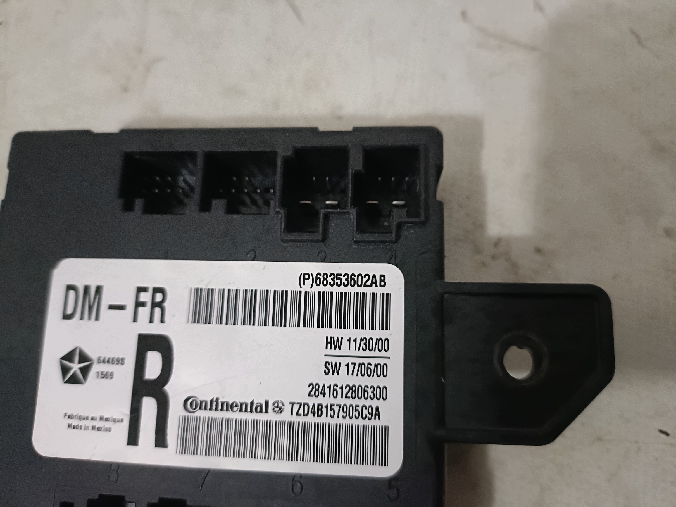 DODGE CHALLENGER 15- modulo PORTA Portiera 68353602AB