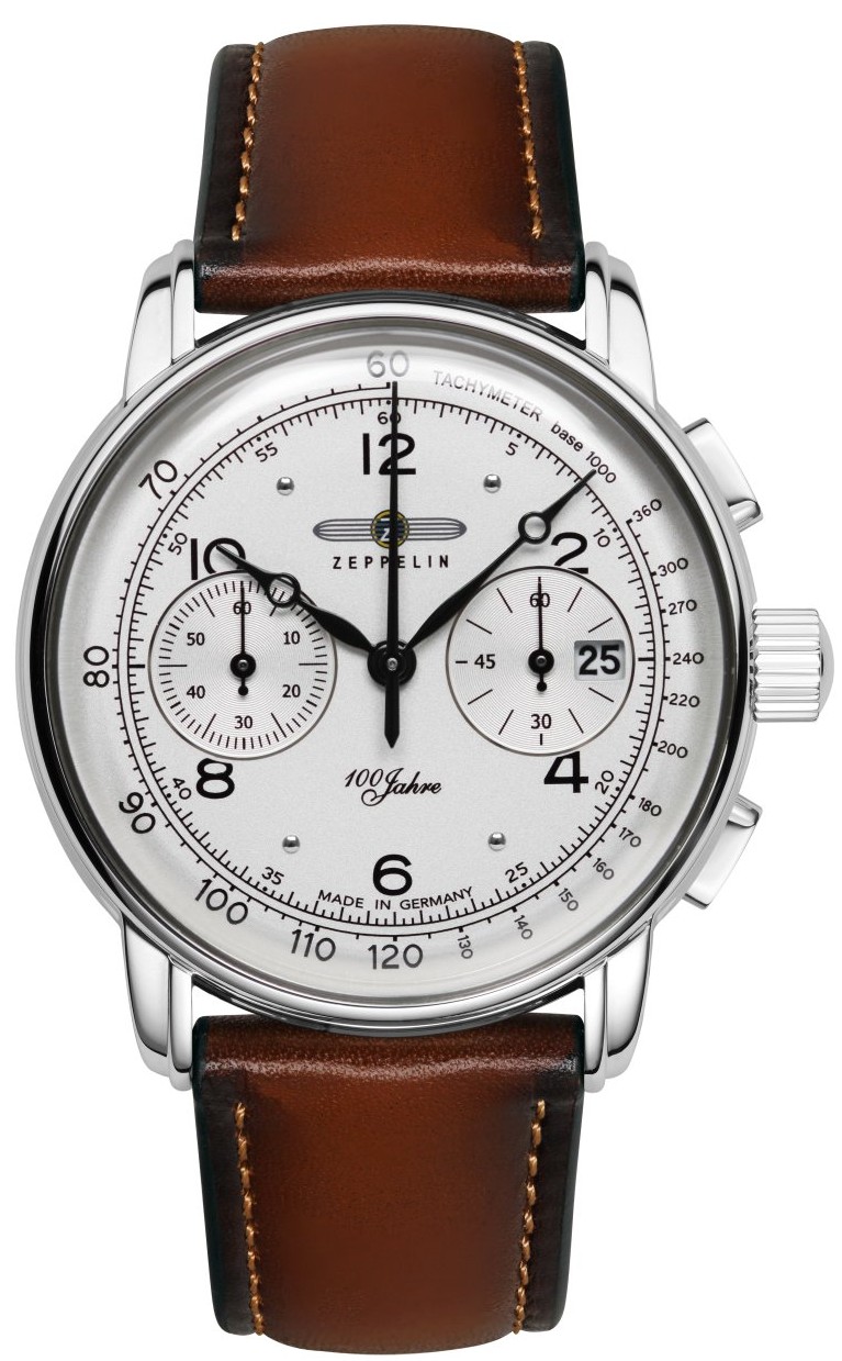 Nový Originální Pánské hodinky Zeppelin 8676-1 Quartz 100 Jahre, pásek gravírování