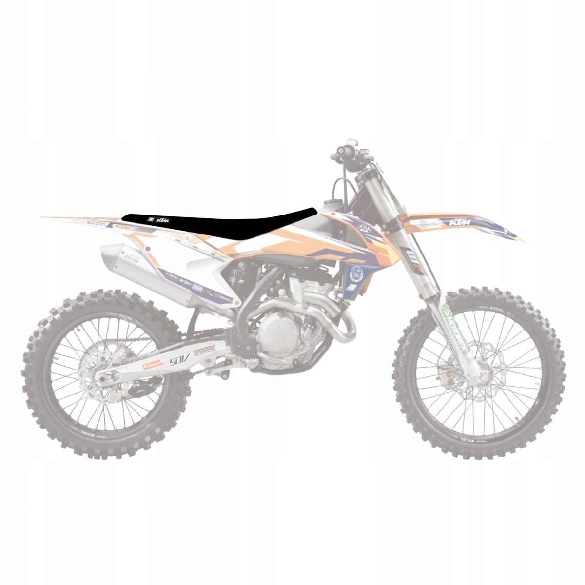 Blackbird Poťah Poťah Na Sedadlo Ktm Sx 85 '25 Zebra Farba Oranžová