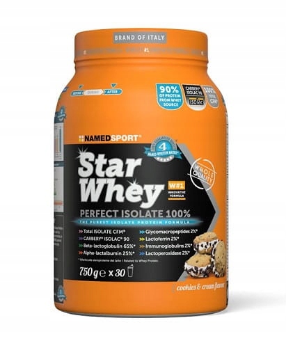 Protein Star Whey Isolate Namedsport prášek 750 g příchuť sušenka