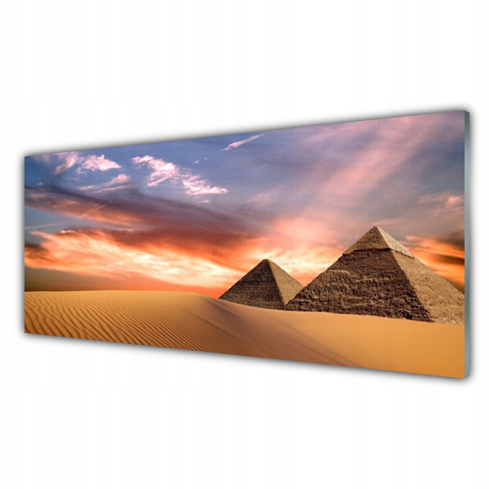 Fotoobraz akryl 125x50 Poušť Pyramidy na zeď