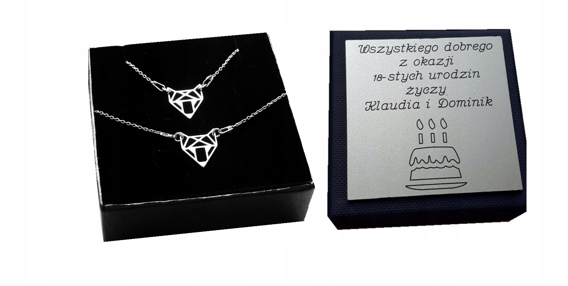 

Komplet lis Origami srebro 925 Grawer