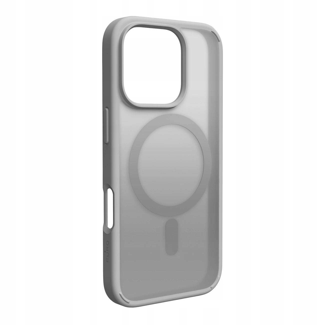 Etui Silikonowe Puro Gradient Do Magsafe Do Iphone 16 Pro Max Srebrne