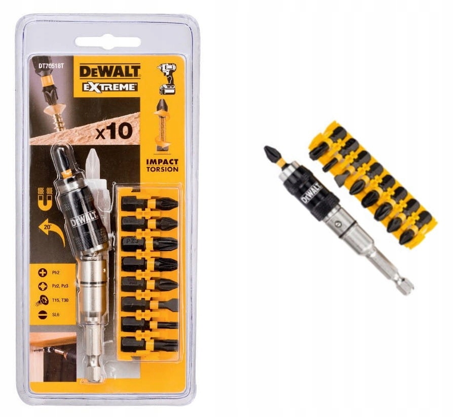 

DT70518T Dewalt Zestaw Bitów udarowych Torsion