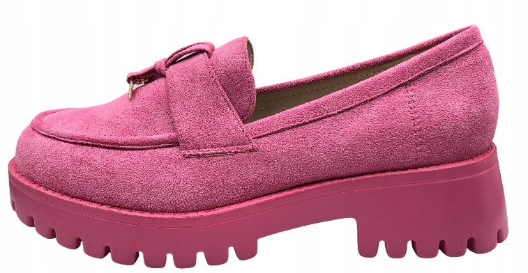 PÓŁBUT MOKASYN FUXIA ZAMSZOWY GOODIN PLATFORMA XR358 37