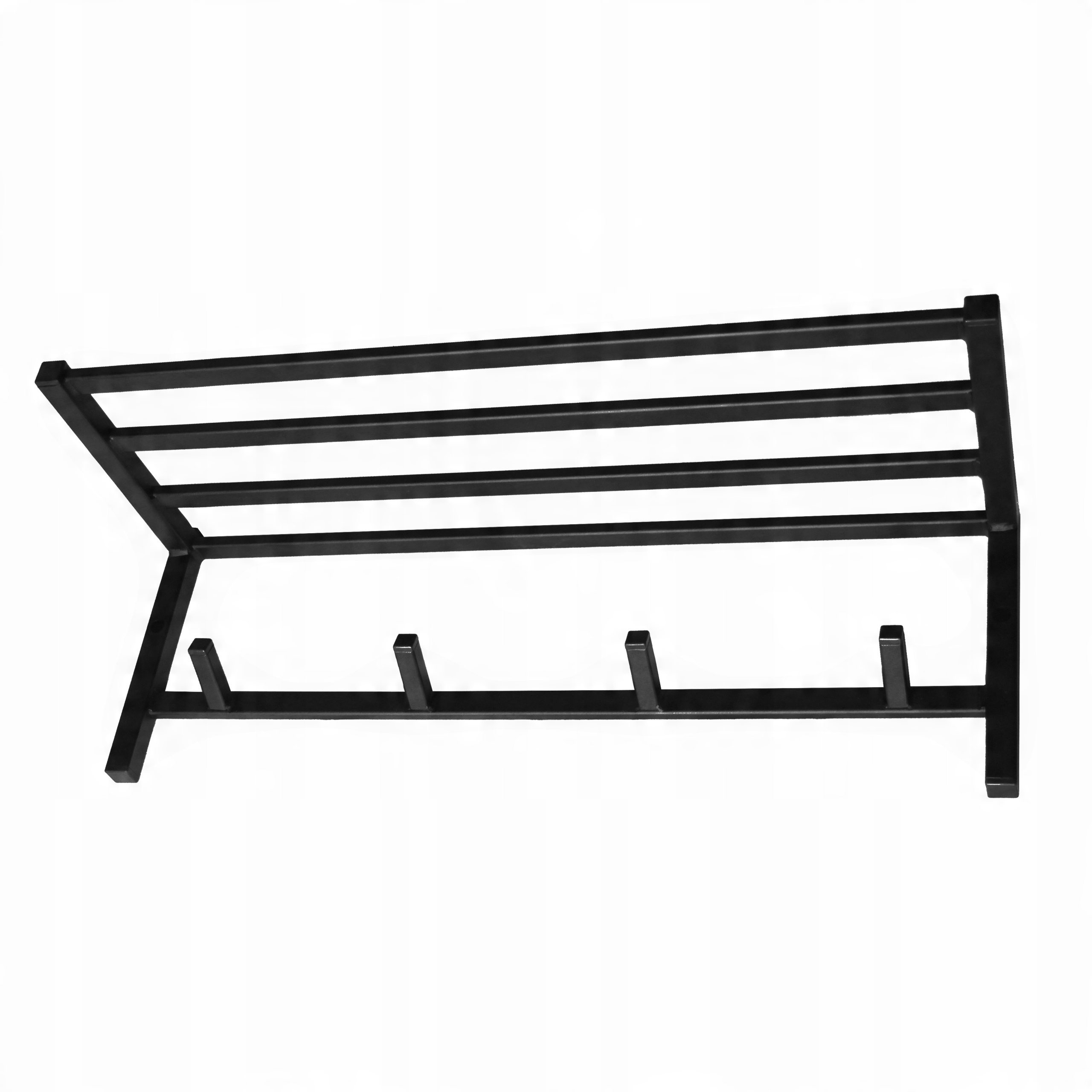 

Wieszak na ubrania z półką loft metalowy 65cm