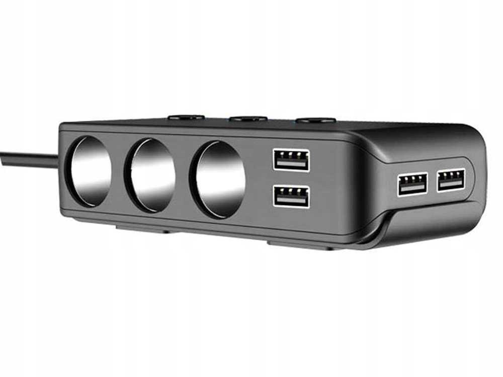 Разветвитель прикуривателя 12-24V 4XUSB QC PD