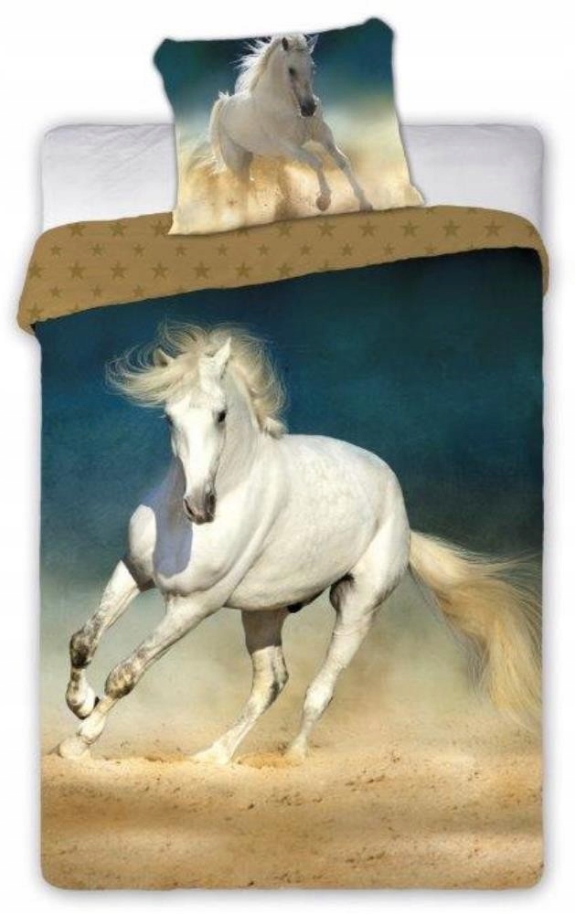 

Pościel w Konie 140x200 Horses 001 Biały Koń