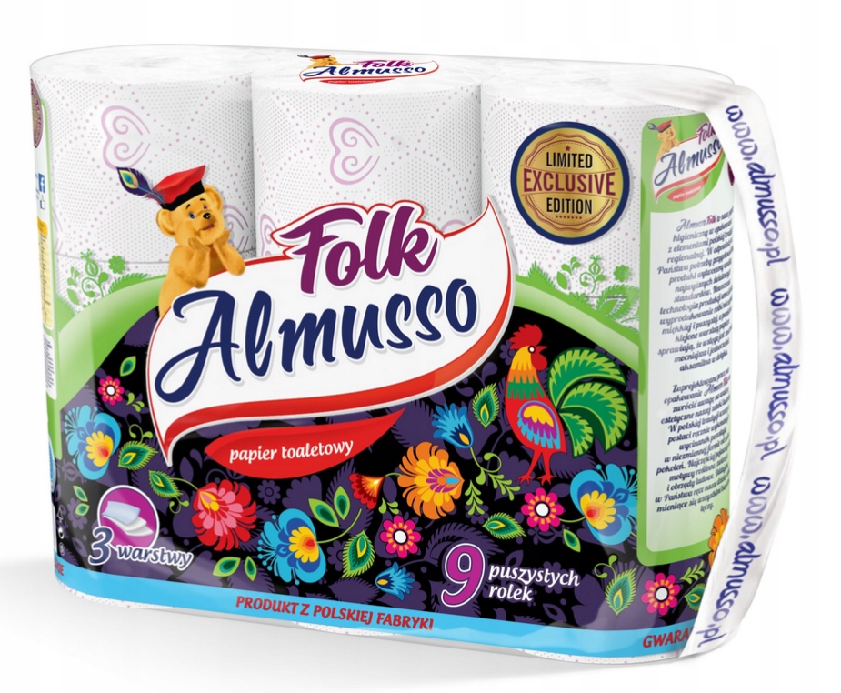 

Almusso Folk Papier Toaletowy 9 Szt