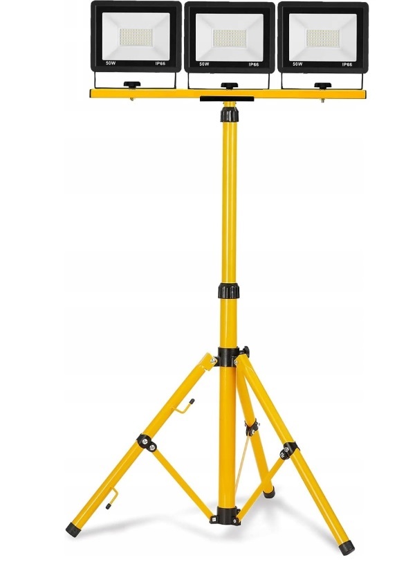 

Naświetlacz Halogen Lampa Led 3x 50W statyw