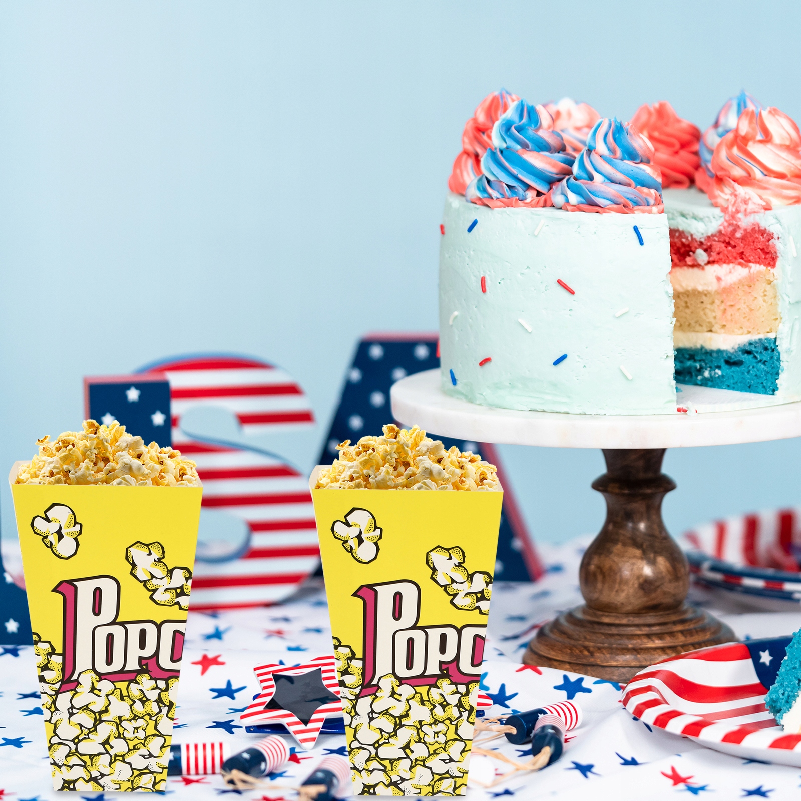 200 SZT PUDEŁKA NA POPCORN WIADERKA NA POPCORN PAPIEROWYCH Kod producenta 687365