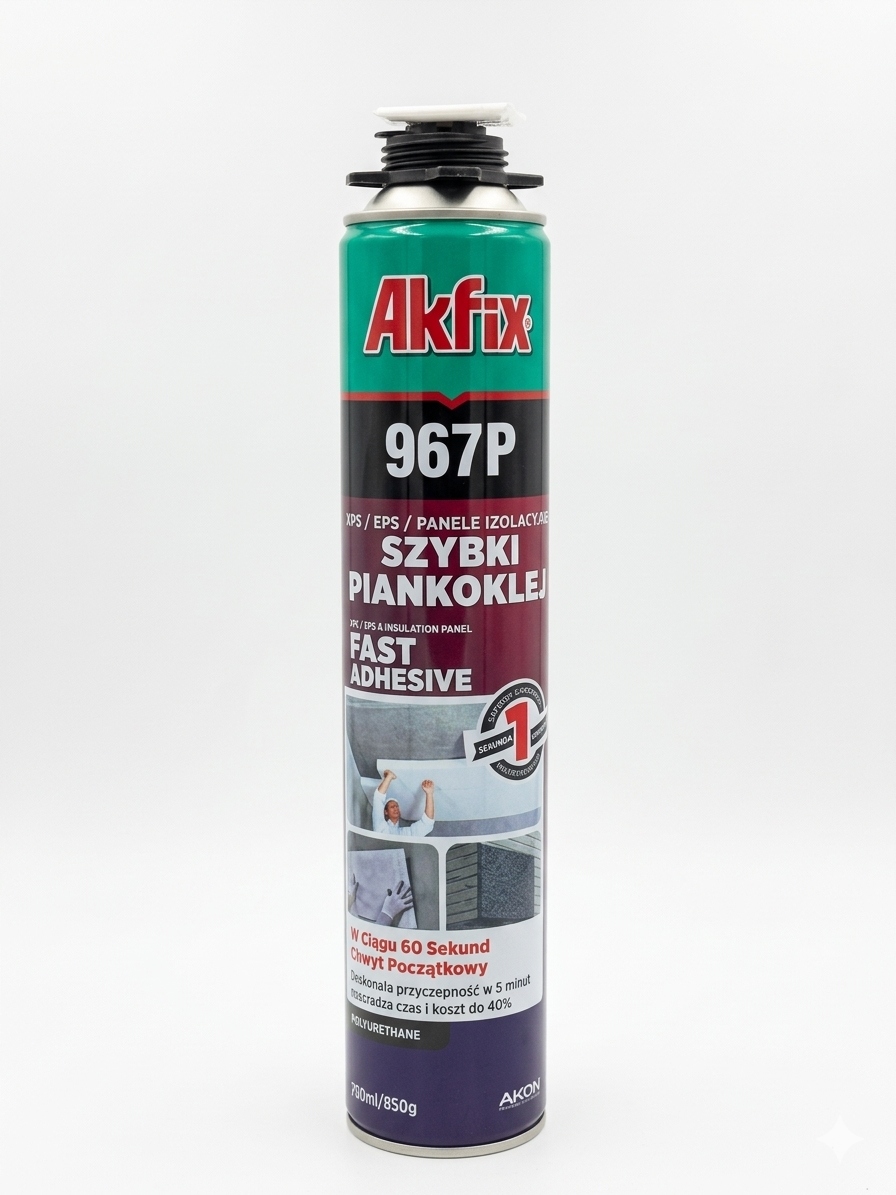 Lepiaca Pena 60 Sekúnd na polystyrén Eps Xps Gk Osb 750 ml 12 ks pištoľ