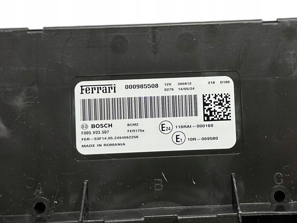 FERRARI PUROSANGUE 12 CILINDRI control unit module ECU 985508