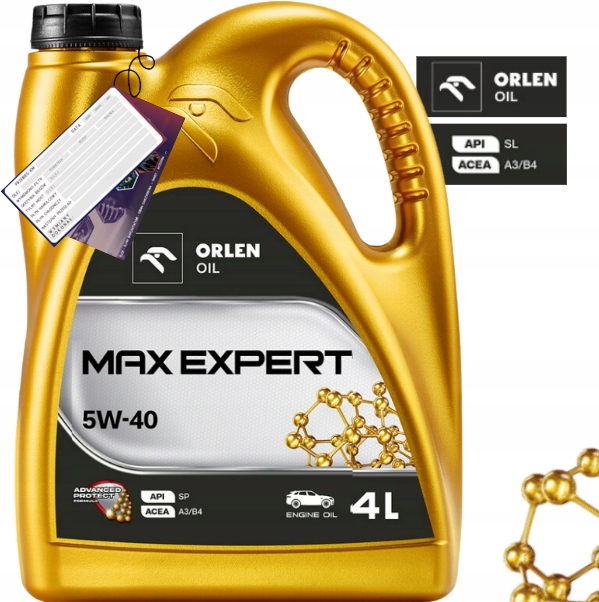 Olej Orlen Maxexpert 5W40 4L Mb 229.5 Vw 502 00 505 00 Zawieszka