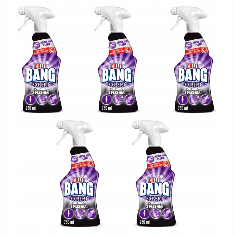 Cillit Bang Power Cleaner Konec s plísní Sprej 750 ml X5