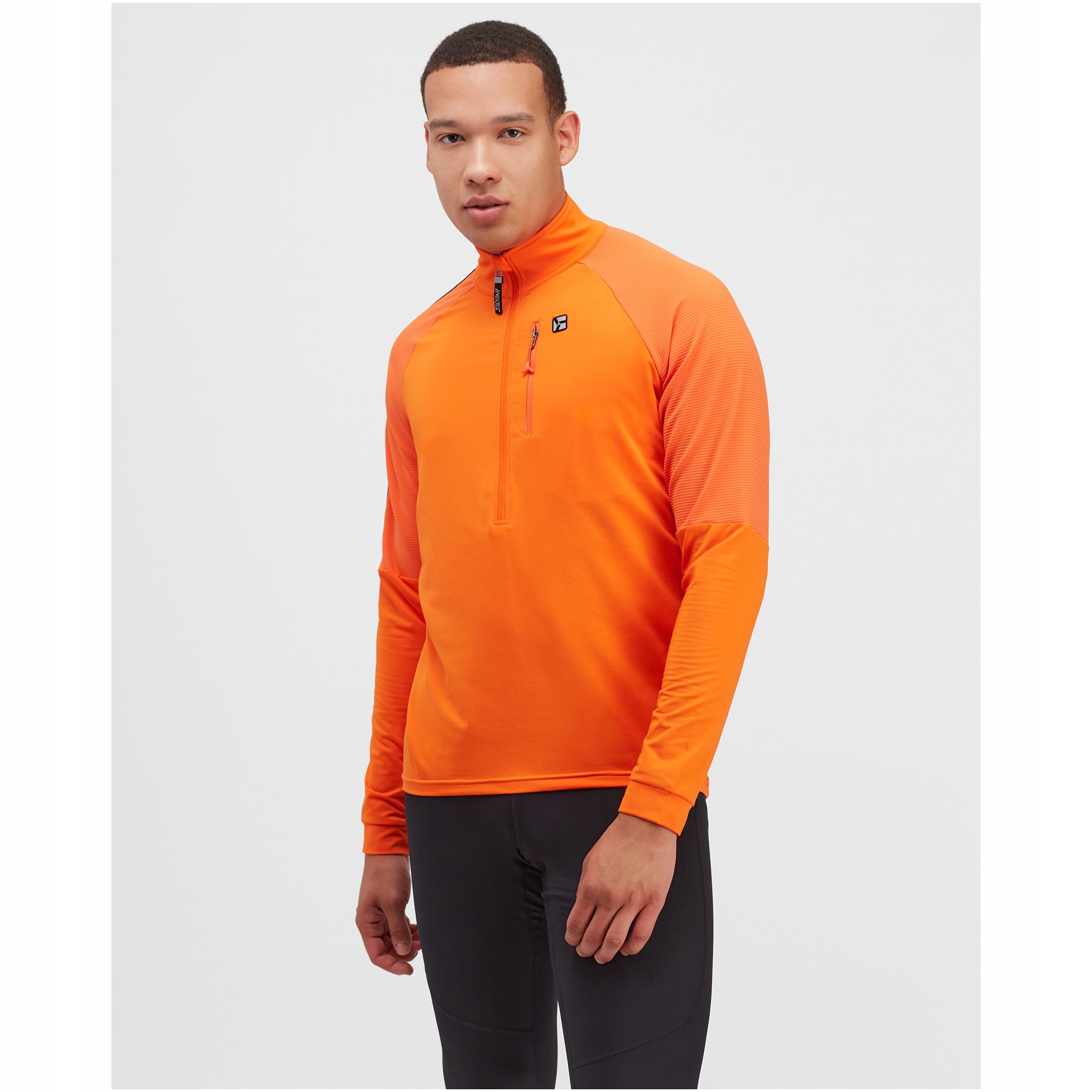 Bluza sportowa z półgolfem męska Silvini Marone MJ1900 pomarańczowa r. L